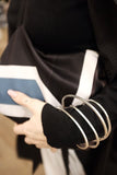 WRAPT large silver bangle