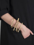 'jealous, much?' statement gold cuff