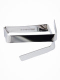 Wait here.  Help is on the way.  narrow silver cuff