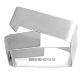 Wait here.  Help is on the way.   wide silver cuff