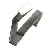 Wait here.  Help is on the way.  narrow silver cuff